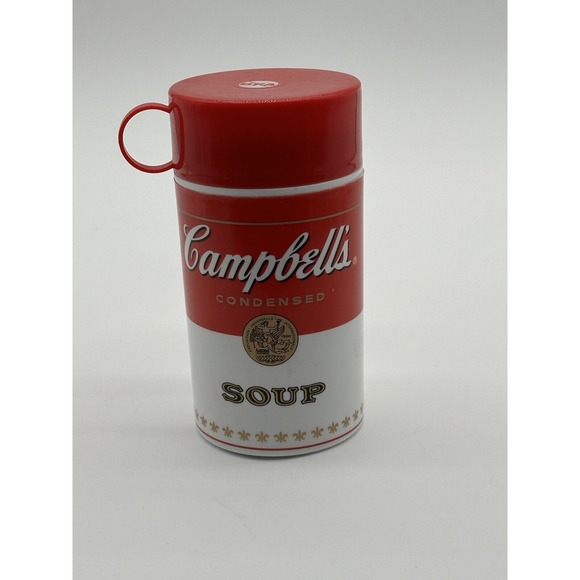 CAMPBELL'S SOUP Other - Vintage 1998 Campbells Soup Cantainer Lunchbox Insulated Plastic Thermos 11.5 Oz